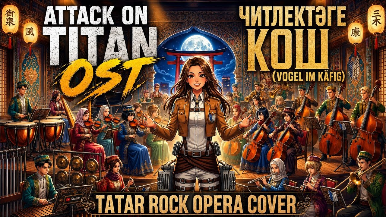 Hiroyuki Sawano & Attack on Titan - «Vogel im Käfig» на татарском