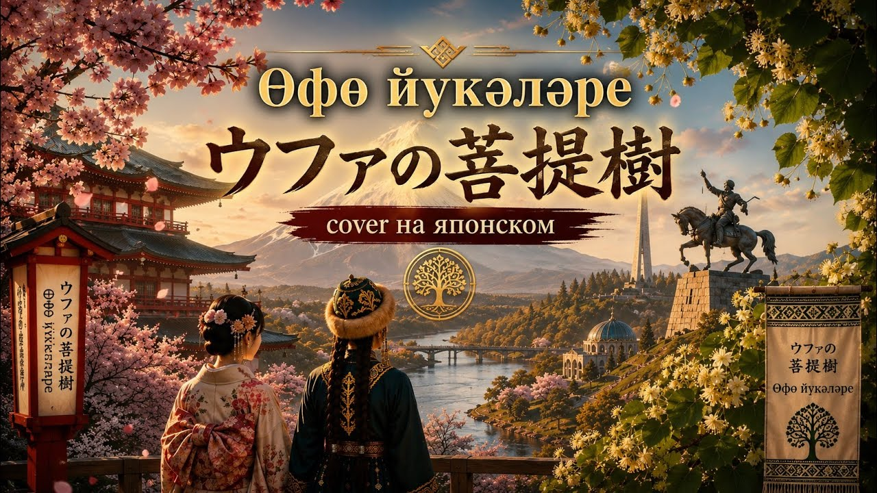 Башкирская песня - «Өфө йүкәләре & Уфимские липы» на японском